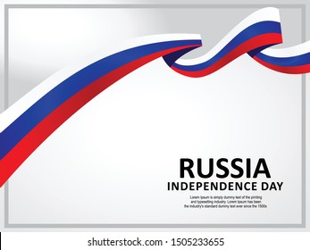 Happy Russia National Day Celebration vector template, Background Concept for Independence Day and other events, Vector Illustration Design.