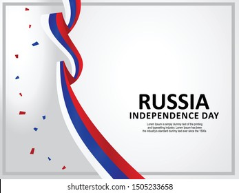 Happy Russia National Day Celebration vector template, Background Concept for Independence Day and other events, Vector Illustration Design.