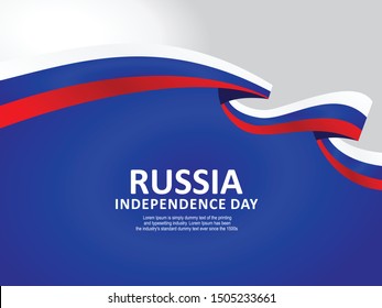 Happy Russia National Day Celebration vector template, Background Concept for Independence Day and other events, Vector Illustration Design.