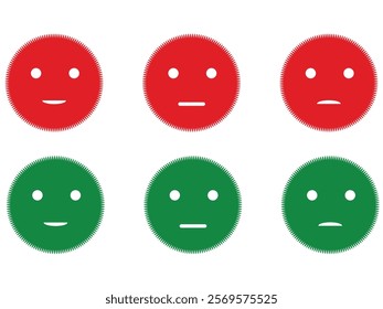 happy sad emoji series, happy , sad, average, red emoji, yellow emoji, face, emotions, feedback, emoji, helping, look, good, bad, nature, value, expressions, attitude, sign, symbols, art, massage