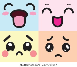 Happy and sad face expressions icons are a simple and effective way to communicate emotions. They are often used in websites, apps, and other digital products to convey the mood of particulars.