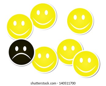 happy and sad smiles