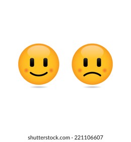 Happy and Sad Smileys