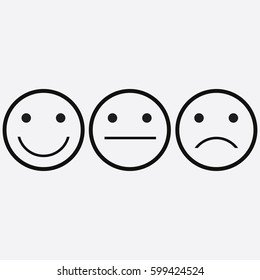 happy and sad and unhappy smiley.