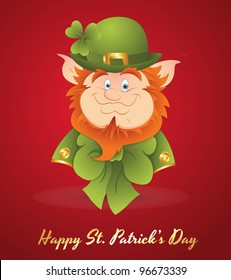 Happy Saint Patrick’s Day-St. Patrick's Day Cartoon Vector Illustration