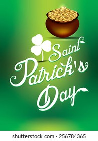 happy saint partricks day background vector illustration 