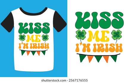 Happy Saint Patrick' day handwritten lettering typography. Hand drawn design elements. Logos 