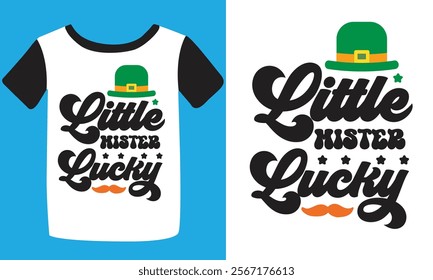 Happy Saint Patrick' day handwritten lettering typography. Hand drawn design elements. Logos 