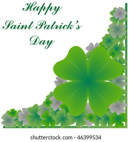 happy saint patrick's day, abstract art illustration