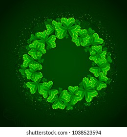 Happy Saint Patrick's day background. Illustration for St. Patrick's day posters, greeting cards, print and web projects.