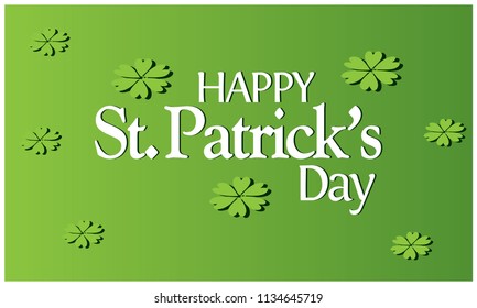 Happy Saint Patrick's Day background. vector illustration.