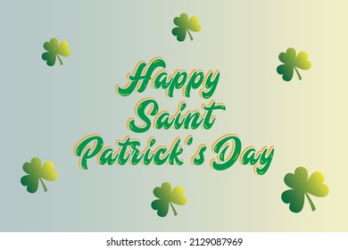 Happy saint Patrick's day background design template