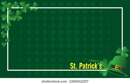 Felices antecedentes del Día de San Patricio con espacio para copiar. Apropiado para el evento del Día de San Patricio