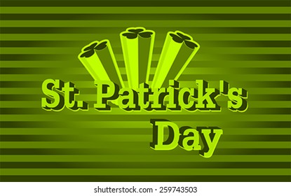 Happy Saint Patrick's Day background, vector
