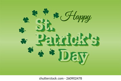 Happy Saint Patrick's Day background,  vector