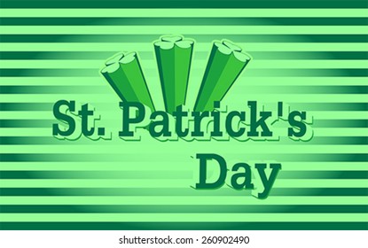 Happy Saint Patrick's Day background, vector