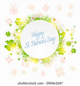 Happy Saint Patrick's Day Background, Greeting Card Design