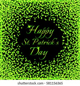 Happy Saint Patrick's Day background. Postcard, card, flyer, banner template. Vector illustration