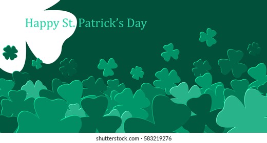 Happy Saint Patrick's day background. Vector Illustration.