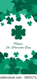 Happy Saint Patrick's day background. Vector Illustration.
