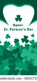 Happy Saint Patrick's day background. Vector Illustration.