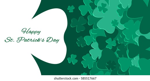 Happy Saint Patrick's day background. Vector Illustration.