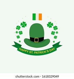 Happy Saint Patrick's Day Badge Vector