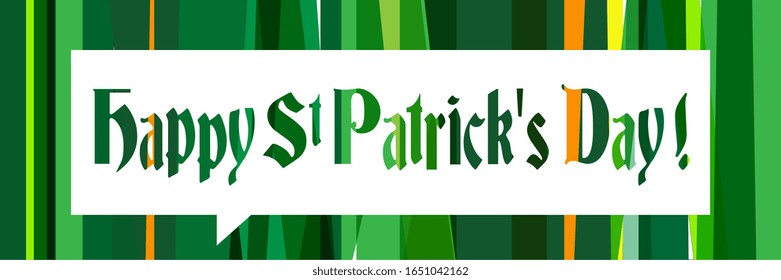 Happy Saint Patrick's Day banner
