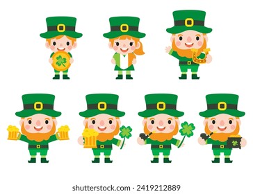 Happy Saint Patrick's Day Clipart, Kid patrick