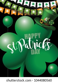 Happy Saint Patrick's Day design. EPS10 vector illustration.