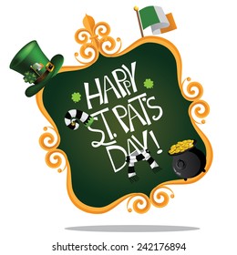 Happy Saint Patricks Day design EPS 10 vector stock illustration