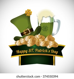 Happy Saint Patricks day design 