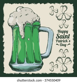Happy Saint Patricks day design 