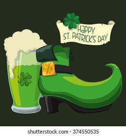 Happy Saint Patricks day design 