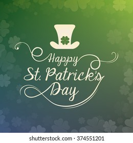 Happy Saint Patricks day design 