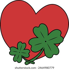Happy Saint Patrick's Day Element. Vector Illustration in Flat Style.