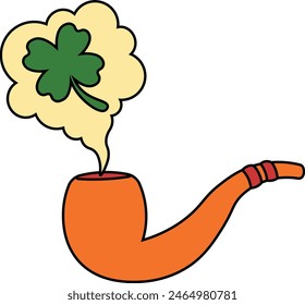 Happy Saint Patrick's Day Element. Vector Illustration in Flat Style.