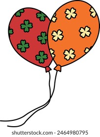 Happy Saint Patrick's Day Element. Vector Illustration in Flat Style.
