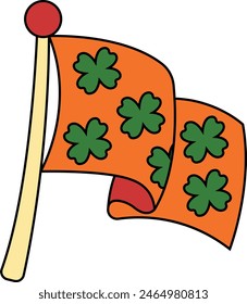 Happy Saint Patrick's Day Element. Vector Illustration in Flat Style.