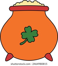 Happy Saint Patrick's Day Element. Vector Illustration in Flat Style.