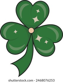 Happy Saint Patrick's Day Element with Cartoon Design. Vector Illustration.