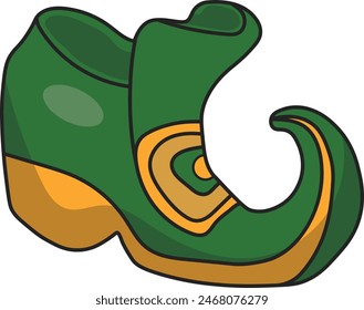 Happy Saint Patrick's Day Element with Cartoon Design. Vector Illustration.