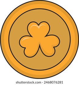 Happy Saint Patrick's Day Element with Cartoon Design. Vector Illustration.