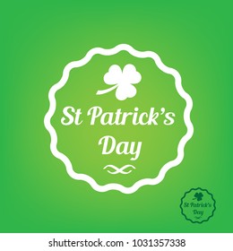 Happy Saint Patrick's Day  flat stamp