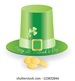 Happy Saint Patrick's Day green white Design