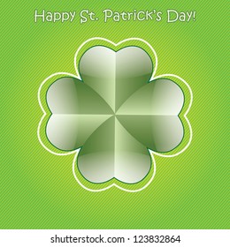 Happy Saint Patrick's Day green white Design