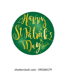 Happy Saint Patrick's Day Green.