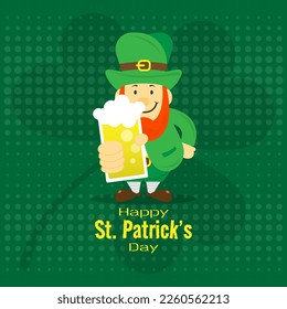 Happy Saint Patrick's Day greeting card. Suitable for Saint Patrick's Day event