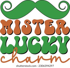 Happy Saint Patricks day handwritten lettering typography. Hand drawn design elements. Logos and emblems for invitation, card.