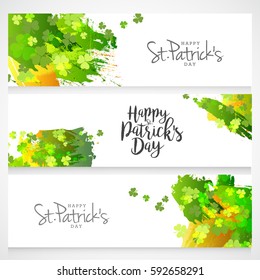 Happy Saint Patricks Day Header Or Banner Background.